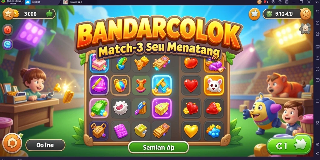 Tampilan gameplay BANDARCOLOK yang menarik dan penuh warna.