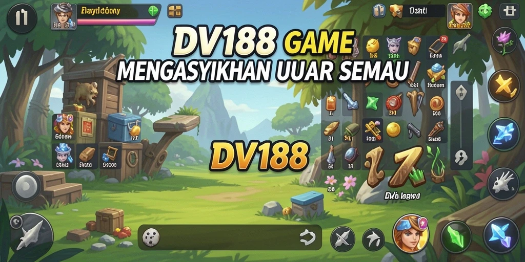 Tampilan gameplay <strong>DV188</strong> yang penuh warna dan interaktif.