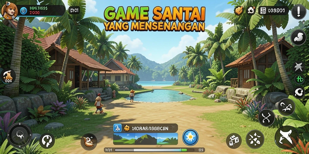 Tampilan menarik dari gameplay DY01 yang asyik dan penuh warna.