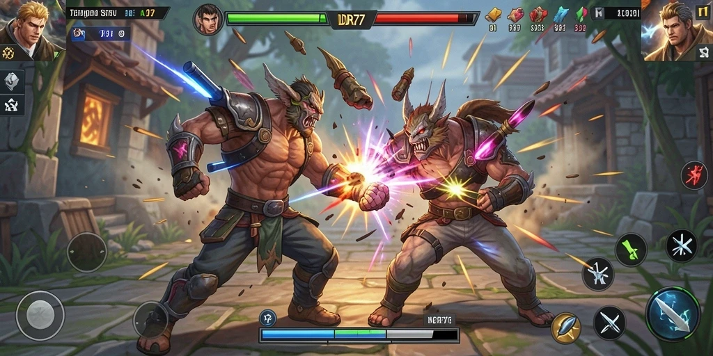 Tampilan aksi seru dalam gameplay IDR77 yang menegangkan.