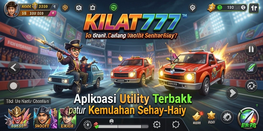 Tampilan utama KILAT777 dengan fitur utility yang lengkap dan responsif.