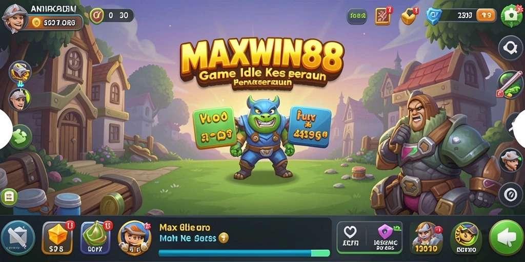 Tampilan gameplay Idle yang menarik di MAXWIN88.