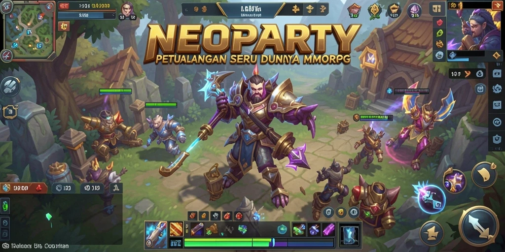 Tampilan permainan NEOPARTY yang menakjubkan dan penuh aksi.