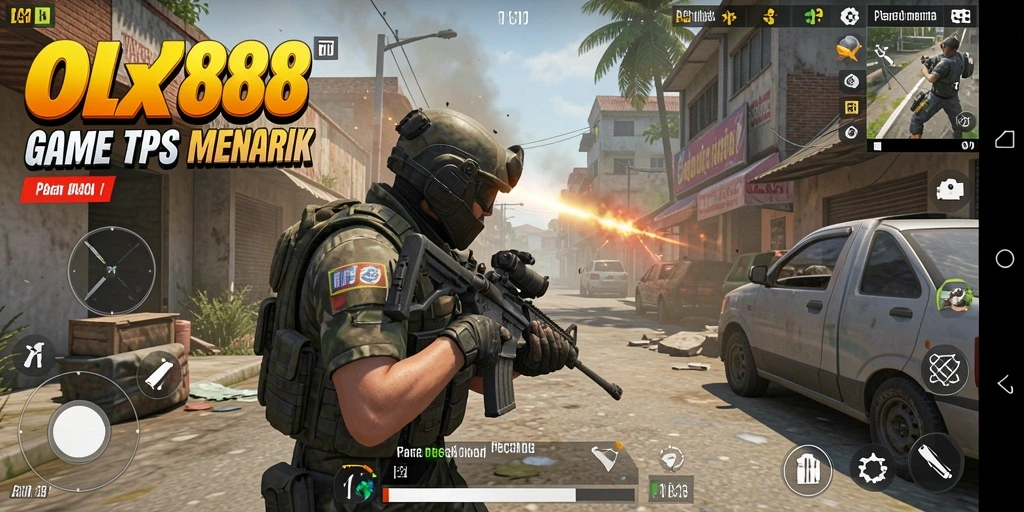 Screenshot dari gameplay TPS yang mendebarkan dalam OLX888.