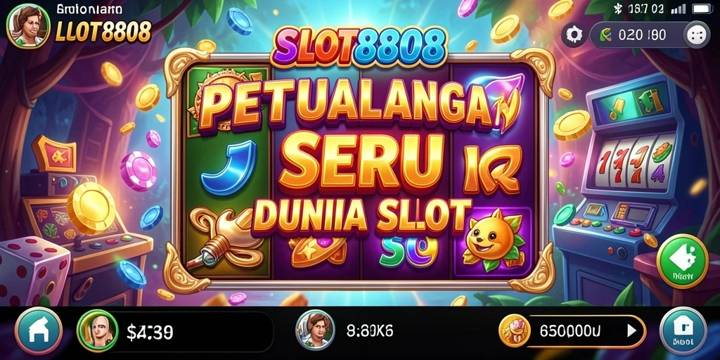 Tangkapan layar SLOT8808 menunjukkan gameplay penuh aksi di dunia petualangan.