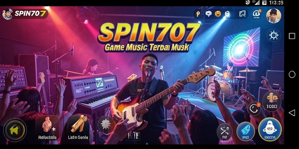 Tampilan gameplay menarik dari SPIN707 dengan berbagai pilihan lagu.