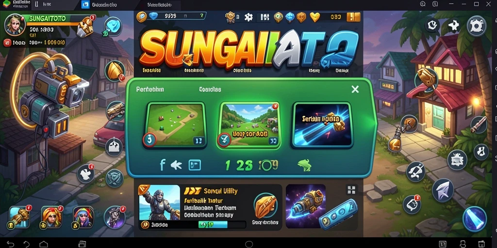 Tampilan utama SUNGAITOTO dengan fitur-fitur canggih untuk optimasi Utility.